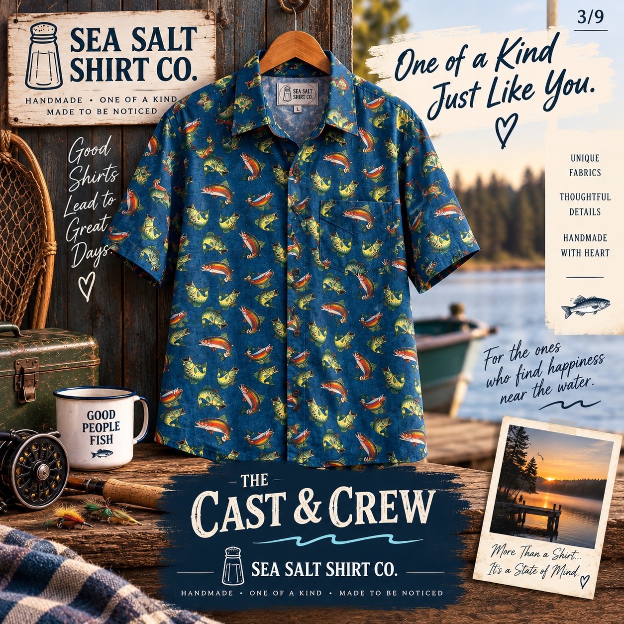 Cast & Crew: Sea Salt’s fishing-inspired shirt showcase with collar and fabric details